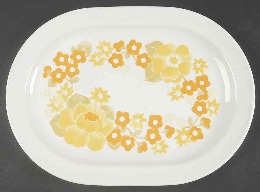 Summerhill 12" Oval Serving Platter by Corning Corelle-1