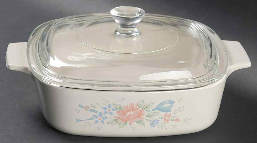 Symphony (Corelle) 1 Quart Square Casserole with Lid by Corning Corelle-1