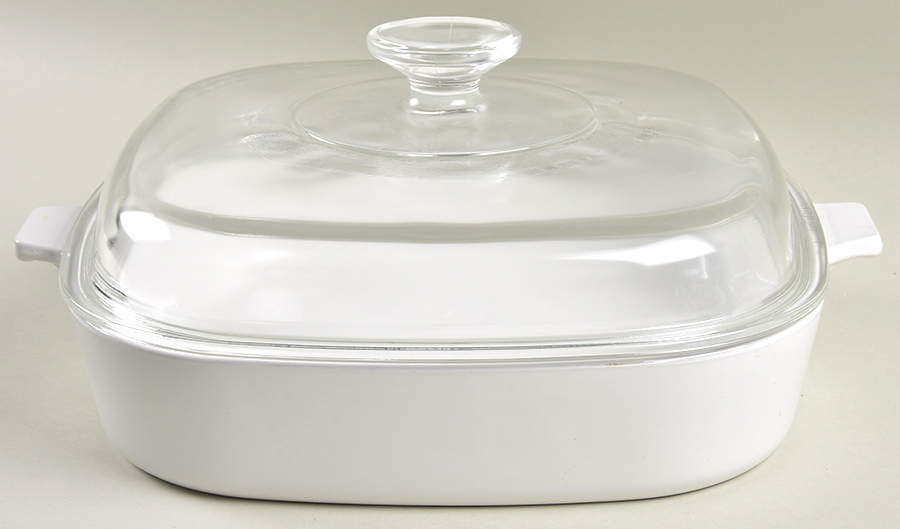 White Coupe 10" Skillet & Lid by Corning Corelle-1