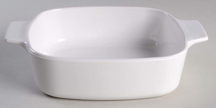 White Coupe 1 Quart Square Casserole No Lid by Corning Corelle-1