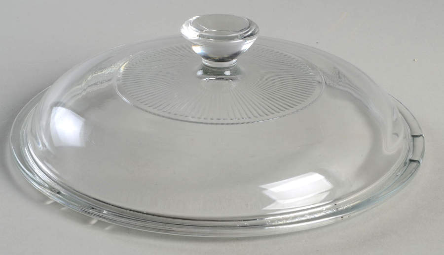 White Coupe Lid for 1.25 Qt Round Casserole by Corning Corelle-1