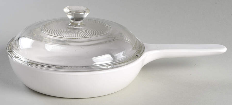 White Coupe 7" Skillet & Lid by Corning Corelle-1