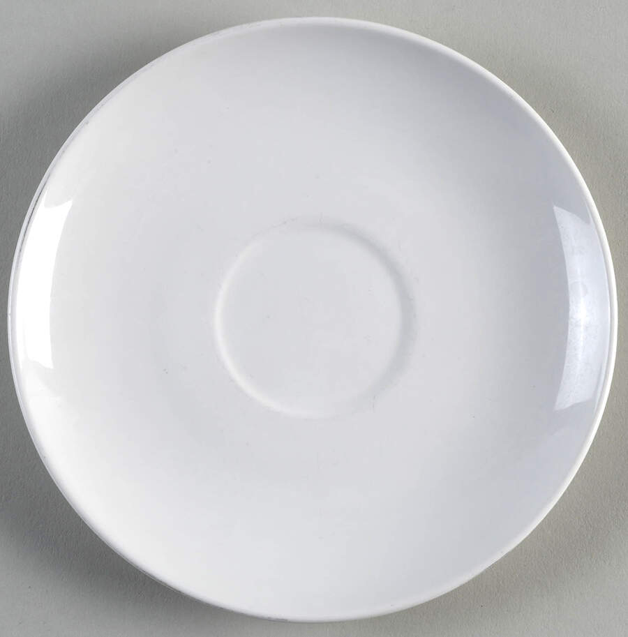 White Coupe Saucer for Flat Cup by Corning Corelle-1