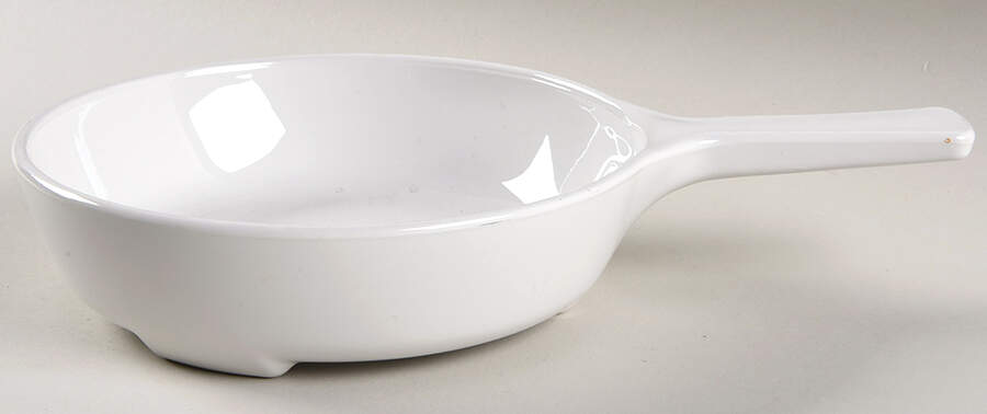 White Coupe Microwave Menuette Pan-No Lid-6 1/2" by Corning Corelle-1