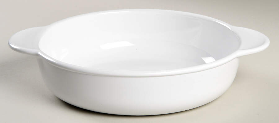 White Coupe 1.25 Qt Round Casserole No Lid by Corning Corelle-1