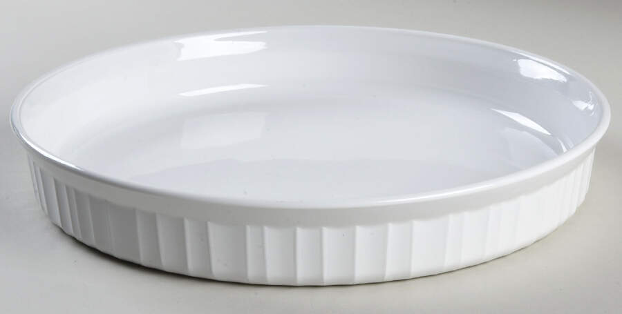 White Coupe 10" Quiche by Corning Corelle-1