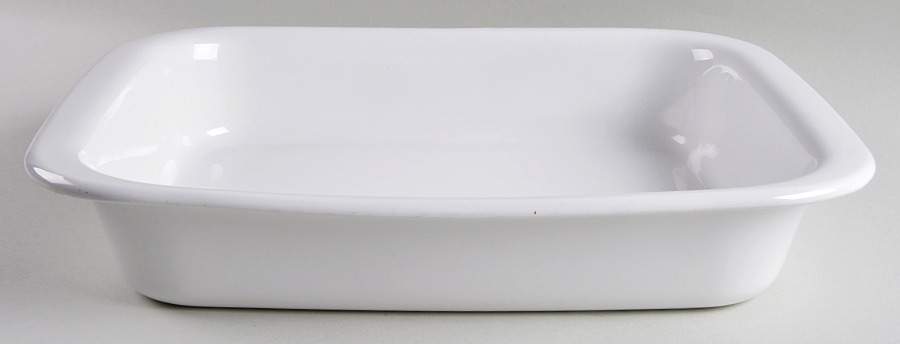 White Coupe 12" Rectangular Roaster by Corning Corelle-1