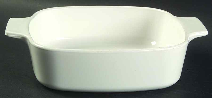 White Coupe 1 Quart Square Casserole No Lid by Corning Corelle-1