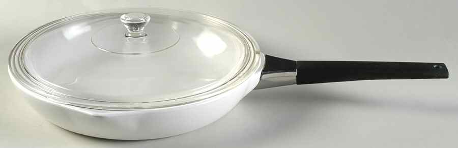 White Coupe 10" Skillet & Lid by Corning Corelle-1