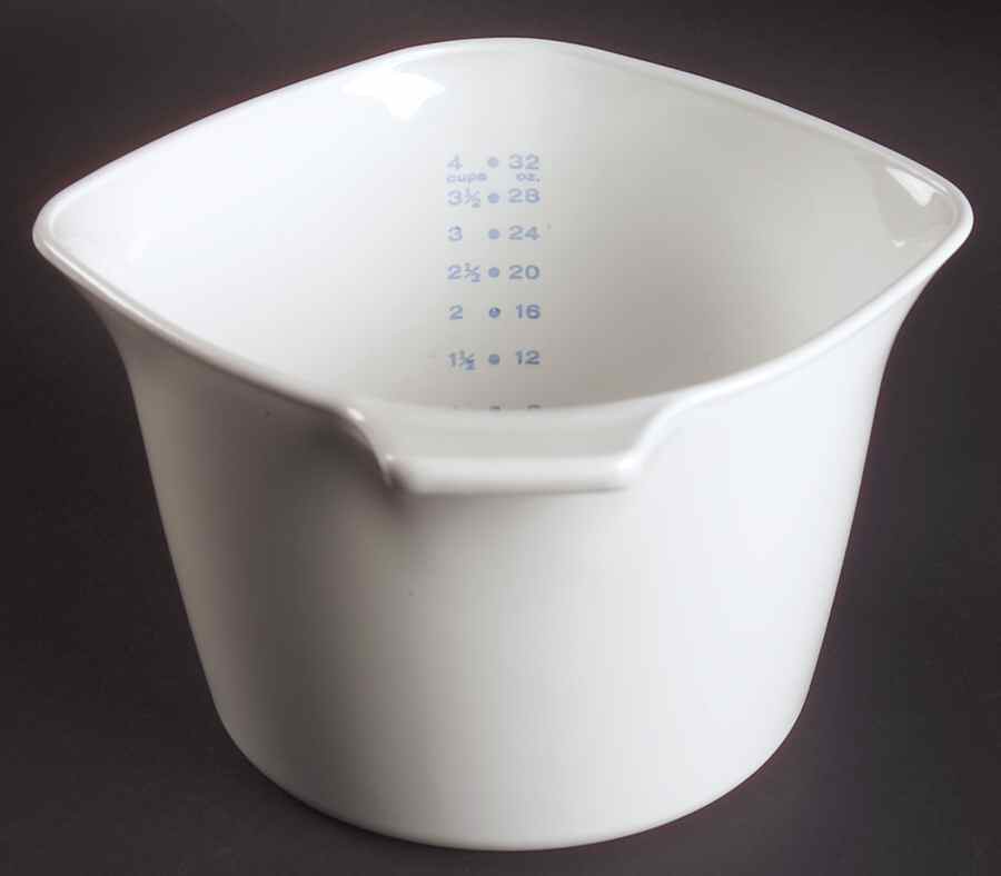 White Coupe 1 Qt Sauce Maker No Glass Lid by Corning Corelle-1