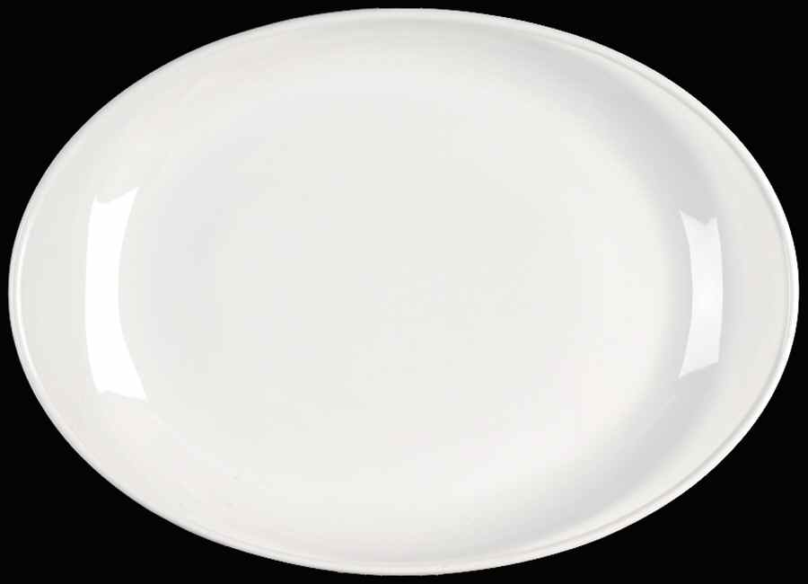 White Coupe 10" Oval Serving Platter by Corning Corelle-1