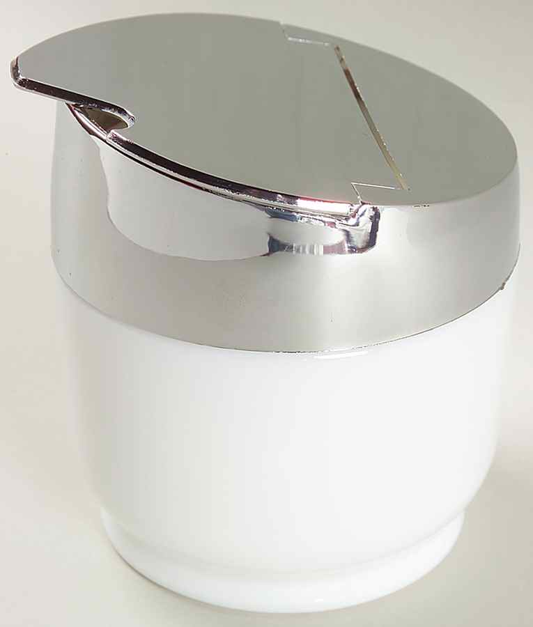 White Coupe Sugar Bowl & Lid by Corning Corelle-1
