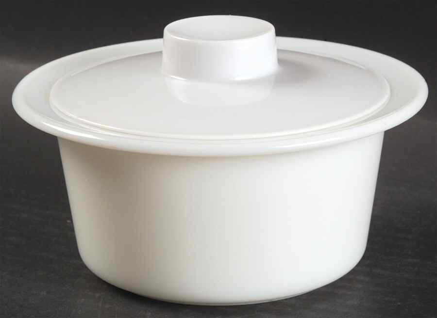 White Coupe Butter Tub & Lid by Corning Corelle-1