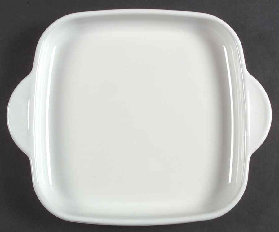 White Coupe Square Microwave Browning Grill by Corning Corelle-1