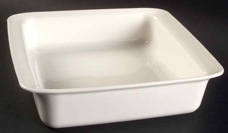 White Coupe 10" Square Baker by Corning Corelle-1