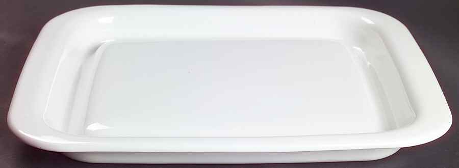 White Coupe 14" Recatangular Microwave Browing Grill by Corning Corelle-1