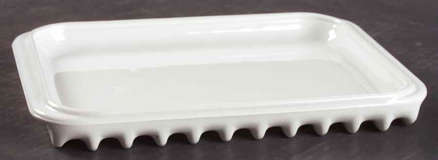 White Coupe Microwave Rack by Corning Corelle-1