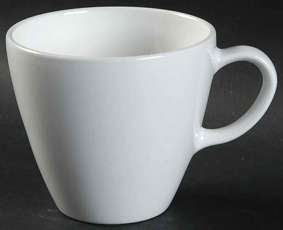 White Coupe Flat Cup by Corning Corelle-1