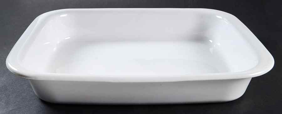 White Coupe 14" Rectangular Roaster by Corning Corelle-1