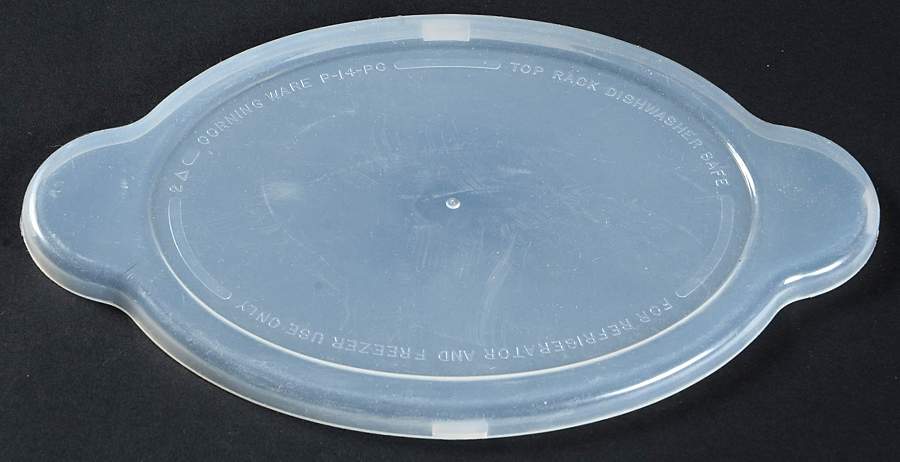 White Coupe Plastic Lid for Casserette by Corning Corelle-1