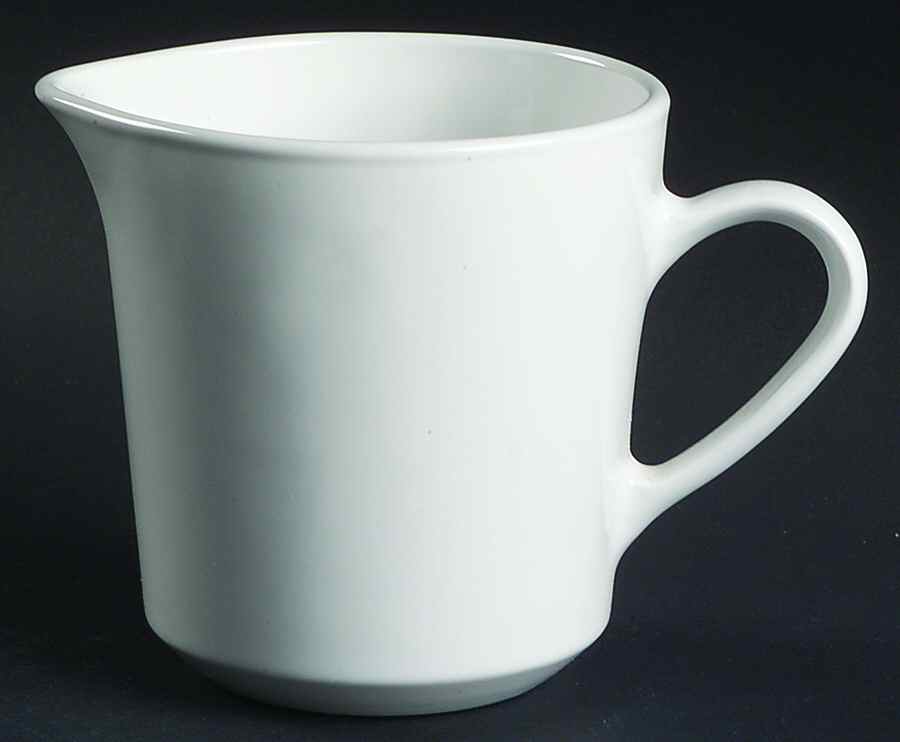 White Coupe Creamer by Corning Corelle-1