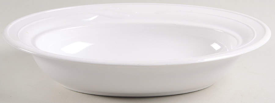 White Flora 9" Oval Vegetable Bowl by Corning Corelle-1