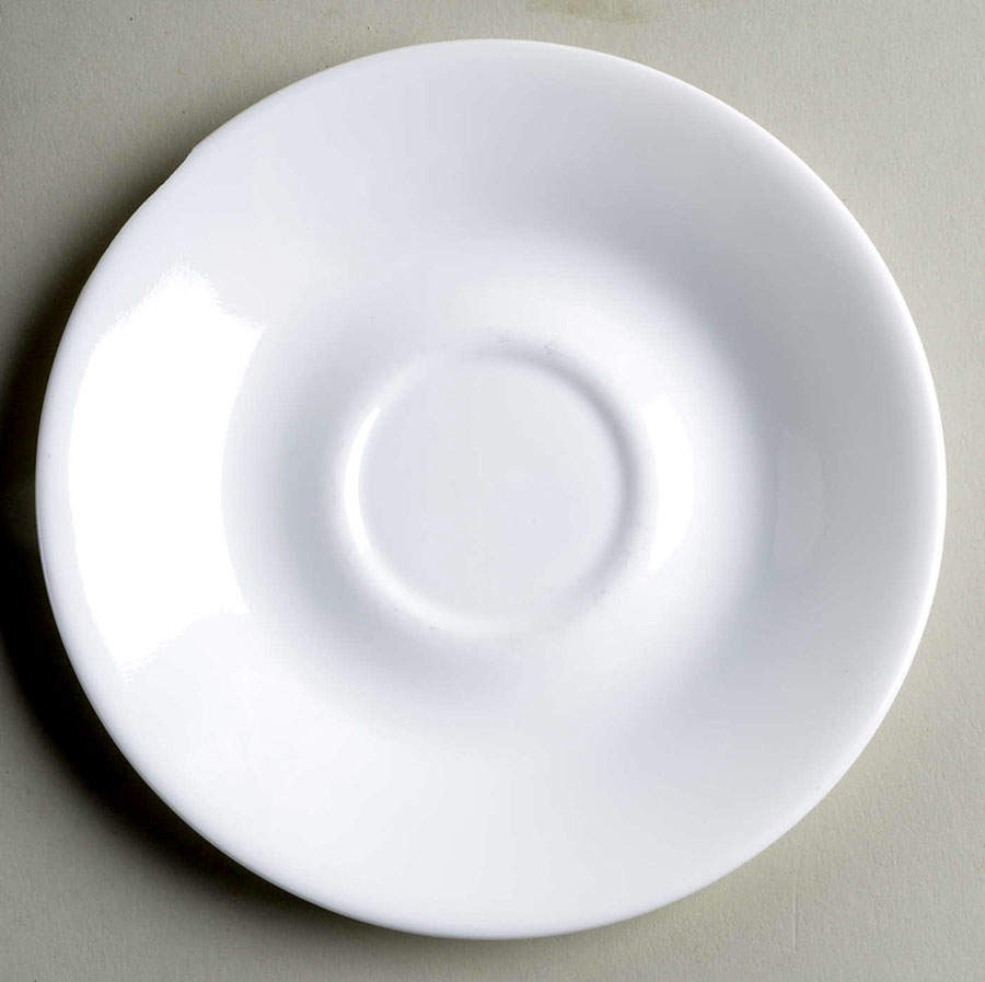 Winter Frost White (Corelle) Saucer for Flat Cup by Corning Corelle-1