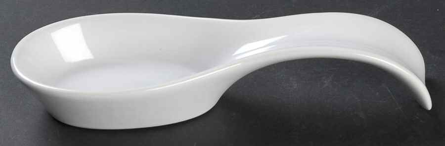 Winter Frost White (Corelle) Spoon Rest/Holder (Holds 1 Spoon) by Corning Corelle-1