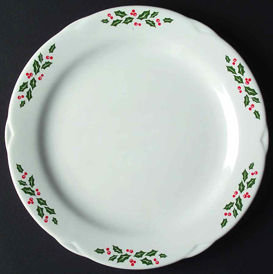 Winter Holly Salad Plate by Corning Corelle-1