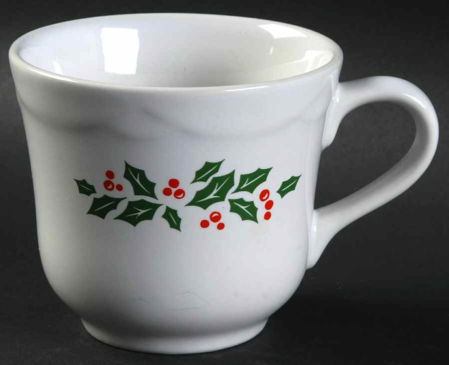 Winter Holly Flat Cup by Corning Corelle-1