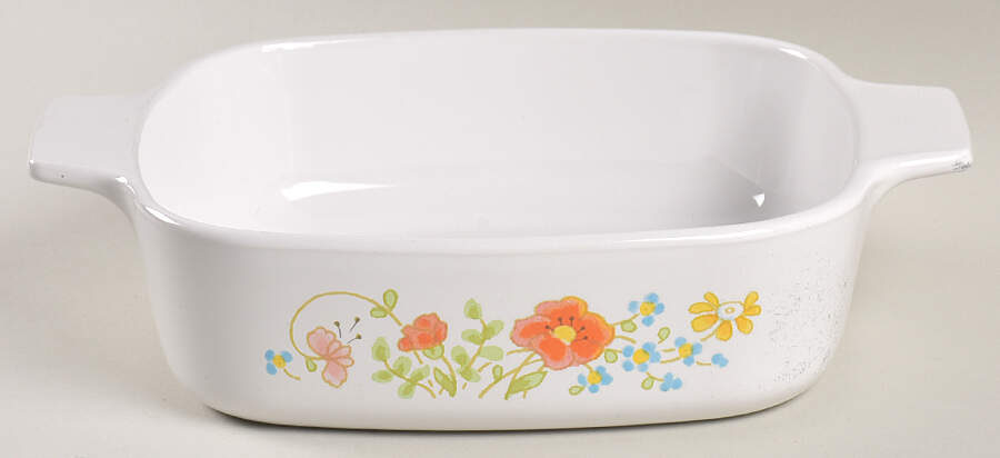 Wildflower (Corelle) 1 Quart Square Casserole No Lid by Corning Corelle-1