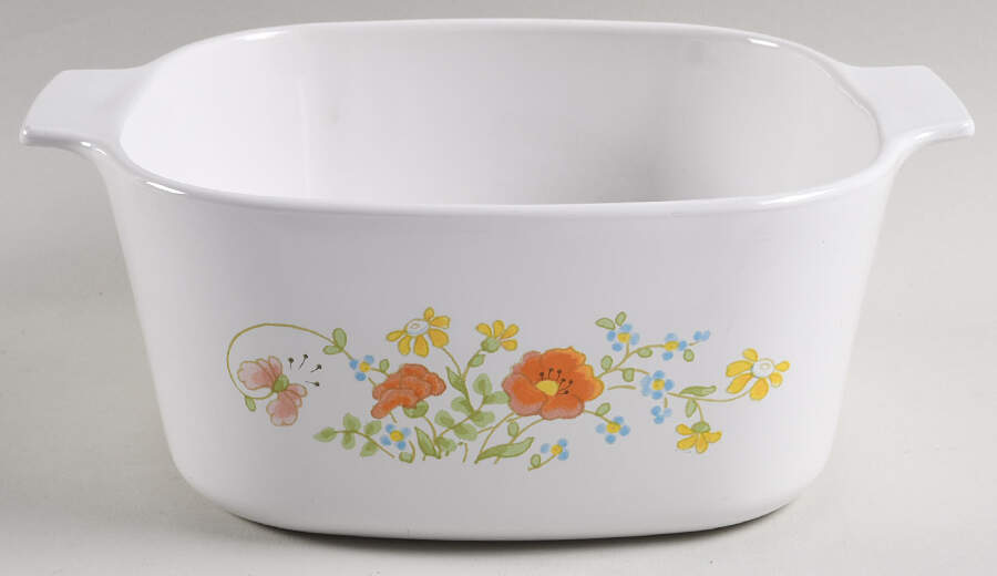 Wildflower (Corelle) 3 Quart Square Casserole No Lid by Corning Corelle-1