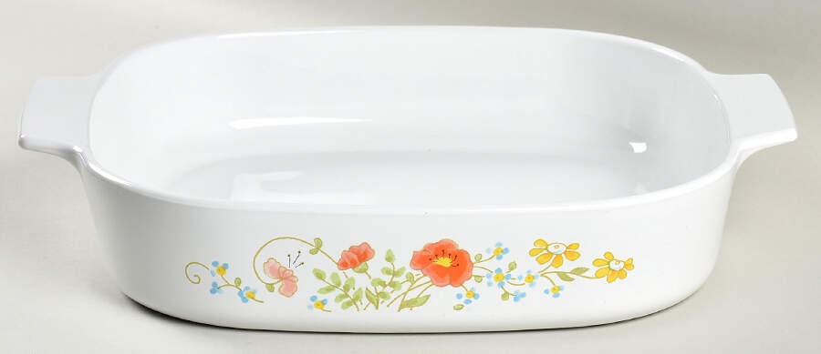 Wildflower (Corelle) 2.5 Quart Square Casserole No Lid by Corning Corelle-1