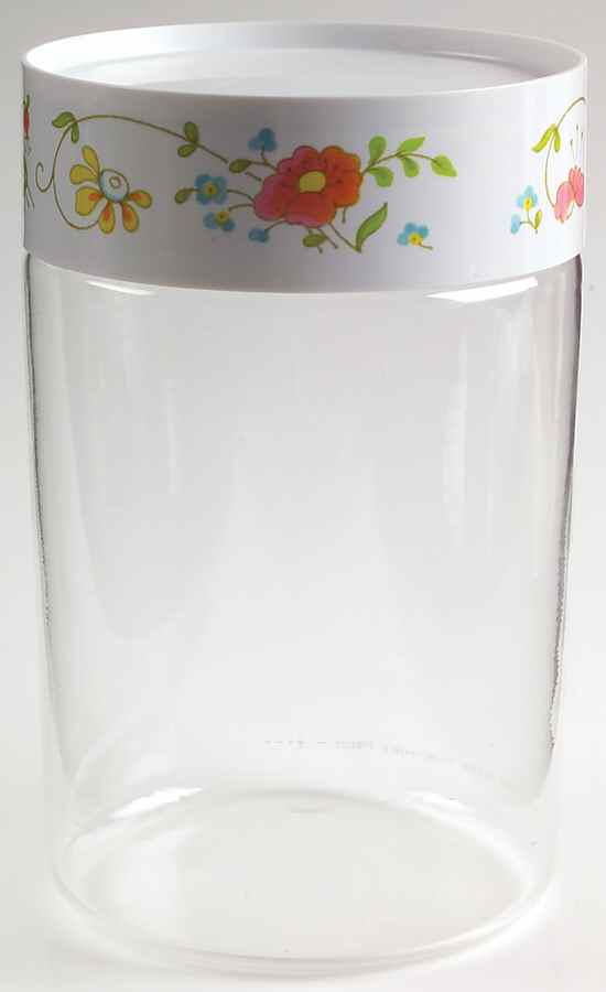 Wildflower (Corelle) Large Glassware Canister by Corning Corelle-1