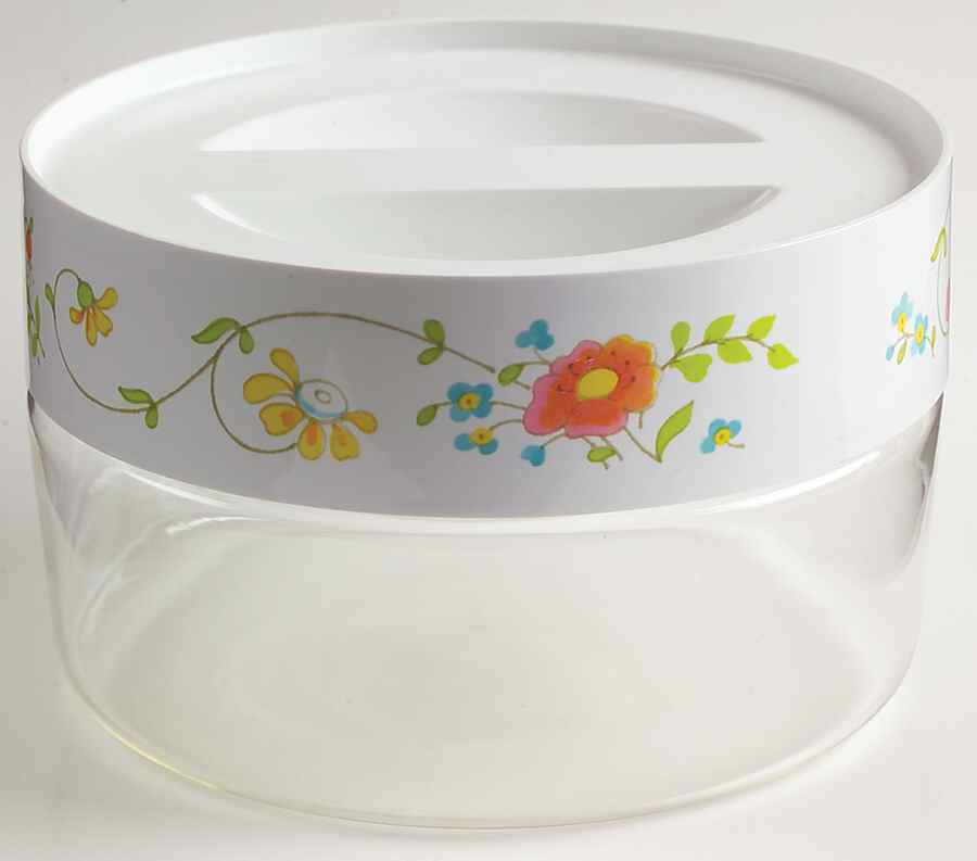 Wildflower (Corelle) 3" Glassware Storage Jar & Lid by Corning Corelle-1