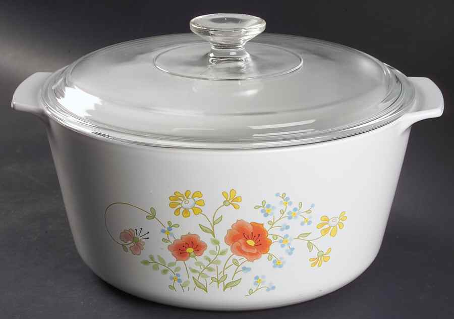 Wildflower (Corelle) 5 Qt Rangetopper Saucepot W/Glass Lid by Corning Corelle-1