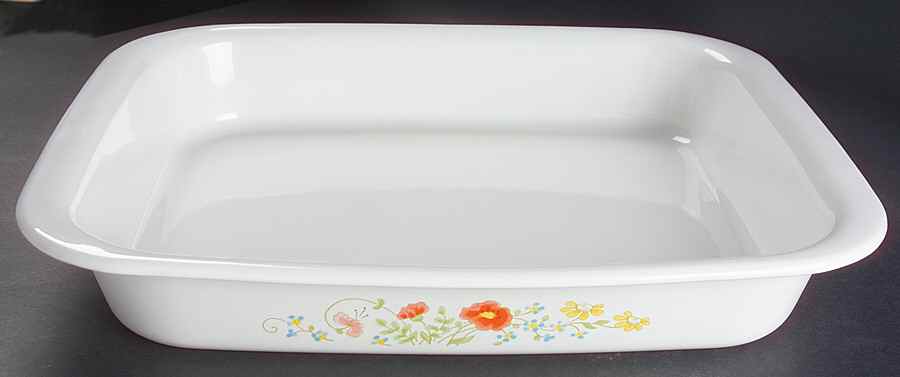 Wildflower (Corelle) 16" Rectangular Roaster by Corning Corelle-1
