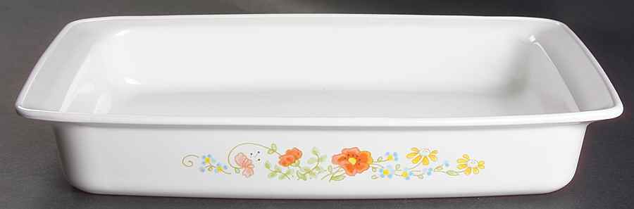 Wildflower (Corelle) 13" Rectangular Roaster by Corning Corelle-1