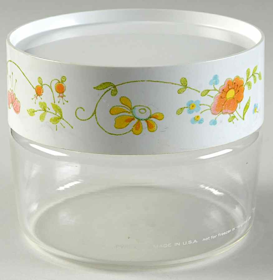 Wildflower (Corelle) Small Glassware Canister by Corning Corelle-1