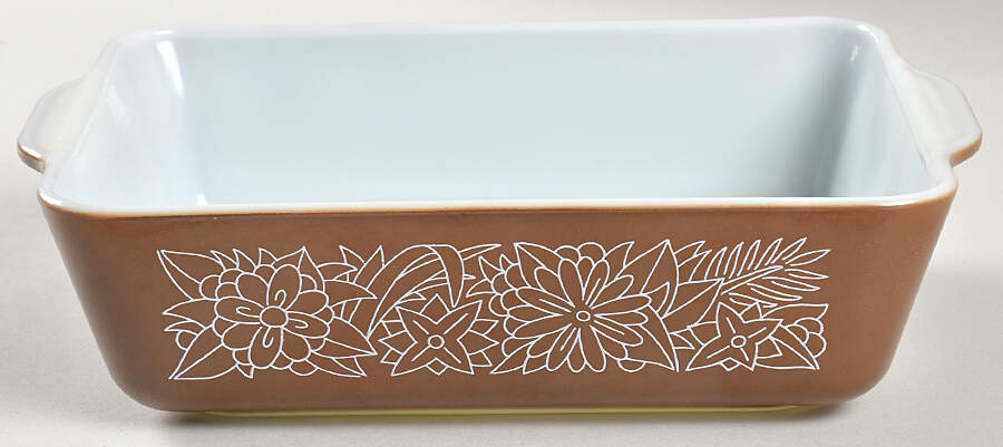 Woodland Brown (Corelle) Large Refrigerator Jar No Lid by Corning Corelle-1