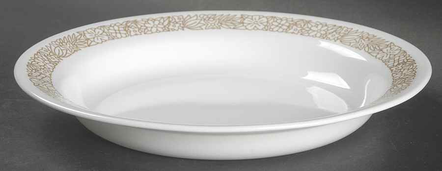 Woodland Brown (Corelle) Rim Soup Bowl by Corning Corelle-1