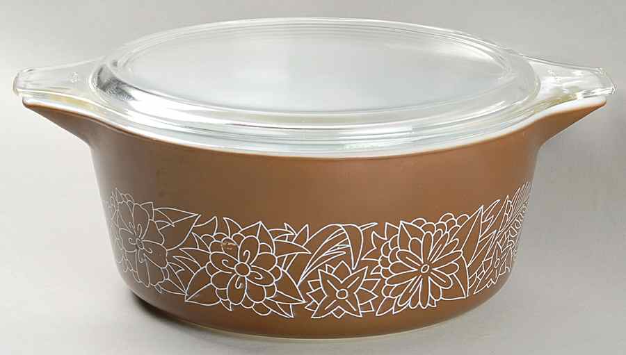 Woodland Brown (Corelle) 2.5 Qt Round Covered Casserole by Corning Corelle-1