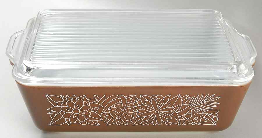 Woodland Brown (Corelle) Large Refrigerator Jar & Lid by Corning Corelle-1