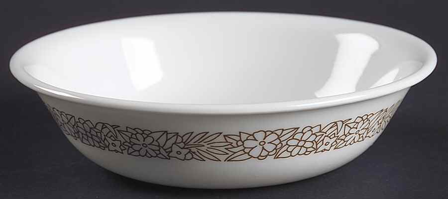 Woodland Brown (Corelle) Fruit/Dessert (Sauce) Bowl by Corning Corelle-1