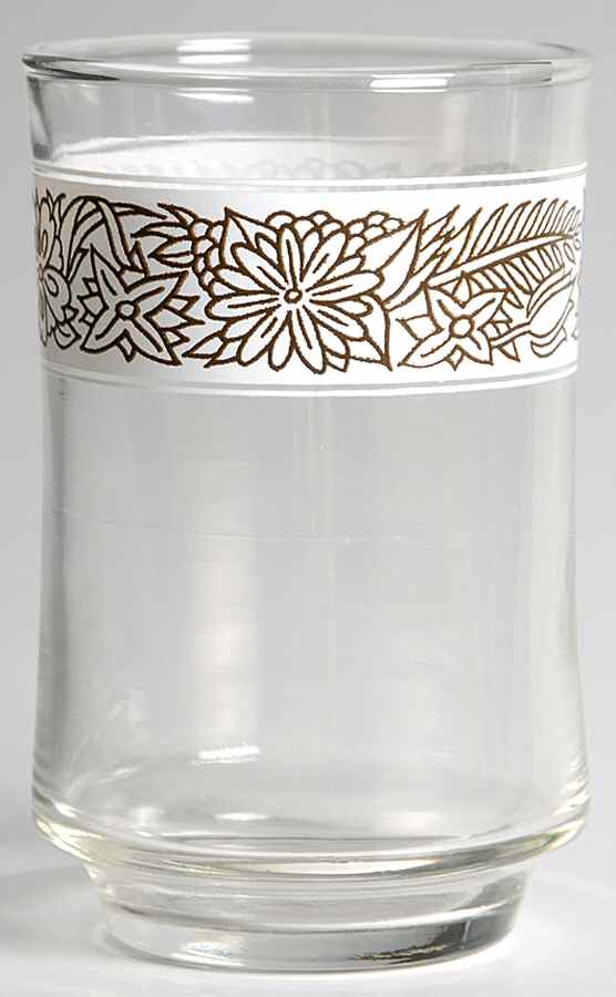 Woodland Brown (Corelle) 6 Oz Glassware Juice by Corning Corelle-1
