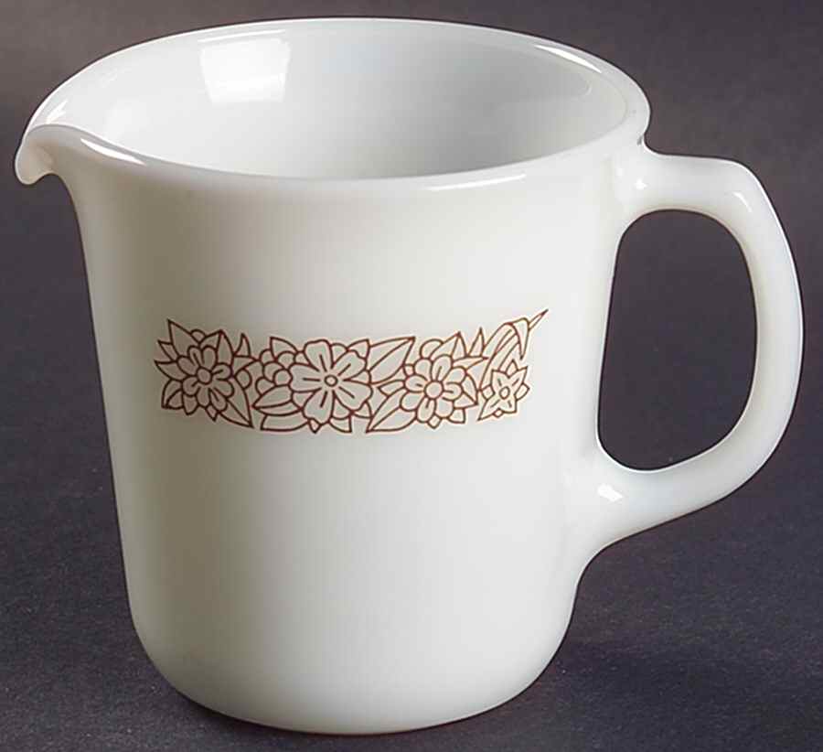 Woodland Brown (Corelle) Creamer by Corning Corelle-1