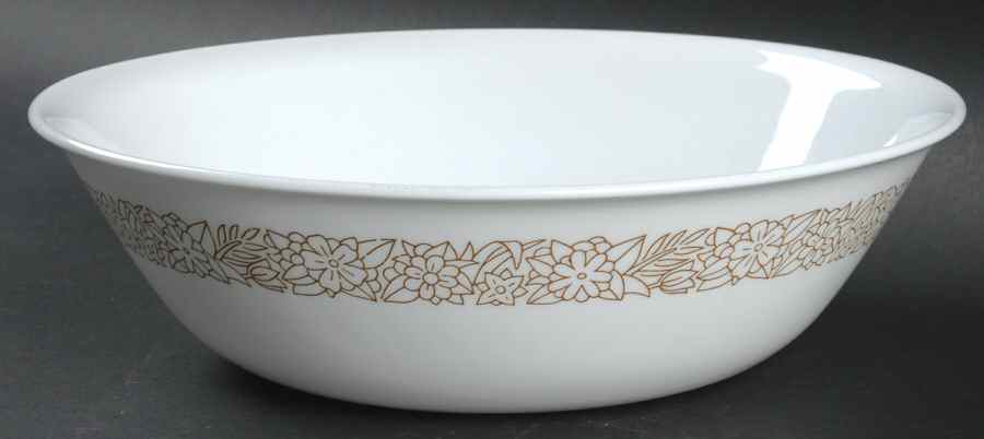 Woodland Brown (Corelle) 8" Round Vegetable Bowl by Corning Corelle-1