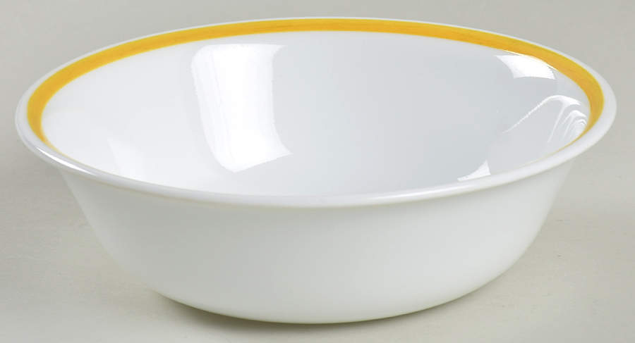 Yellow Sundance (Corelle) Coupe Cereal Bowl by Corning Corelle-1