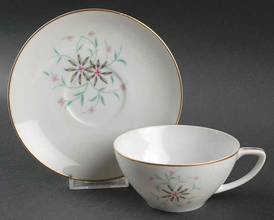Startime Flat Cup & Saucer Set by Contour-1
