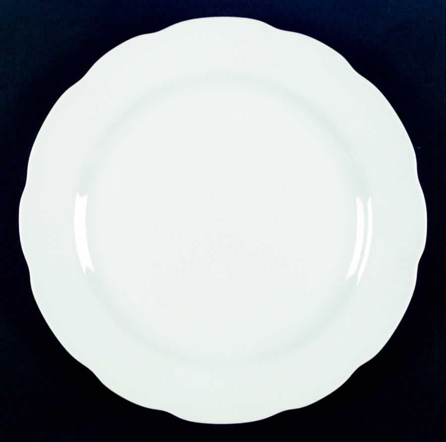Camelia (All White) Dinner Plate by Couture-1
